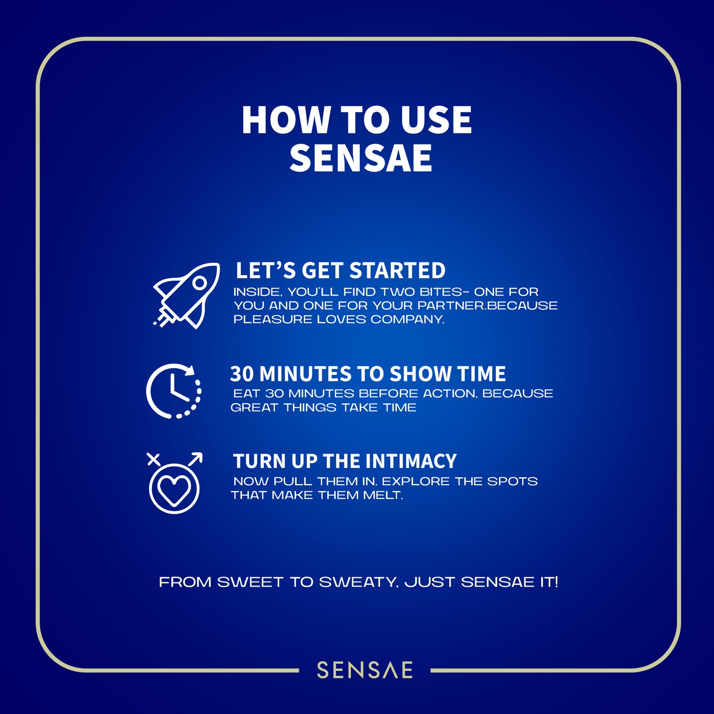 Sensae Aphrodisiac Mood Enhancing Chocolate - Midnight Blast