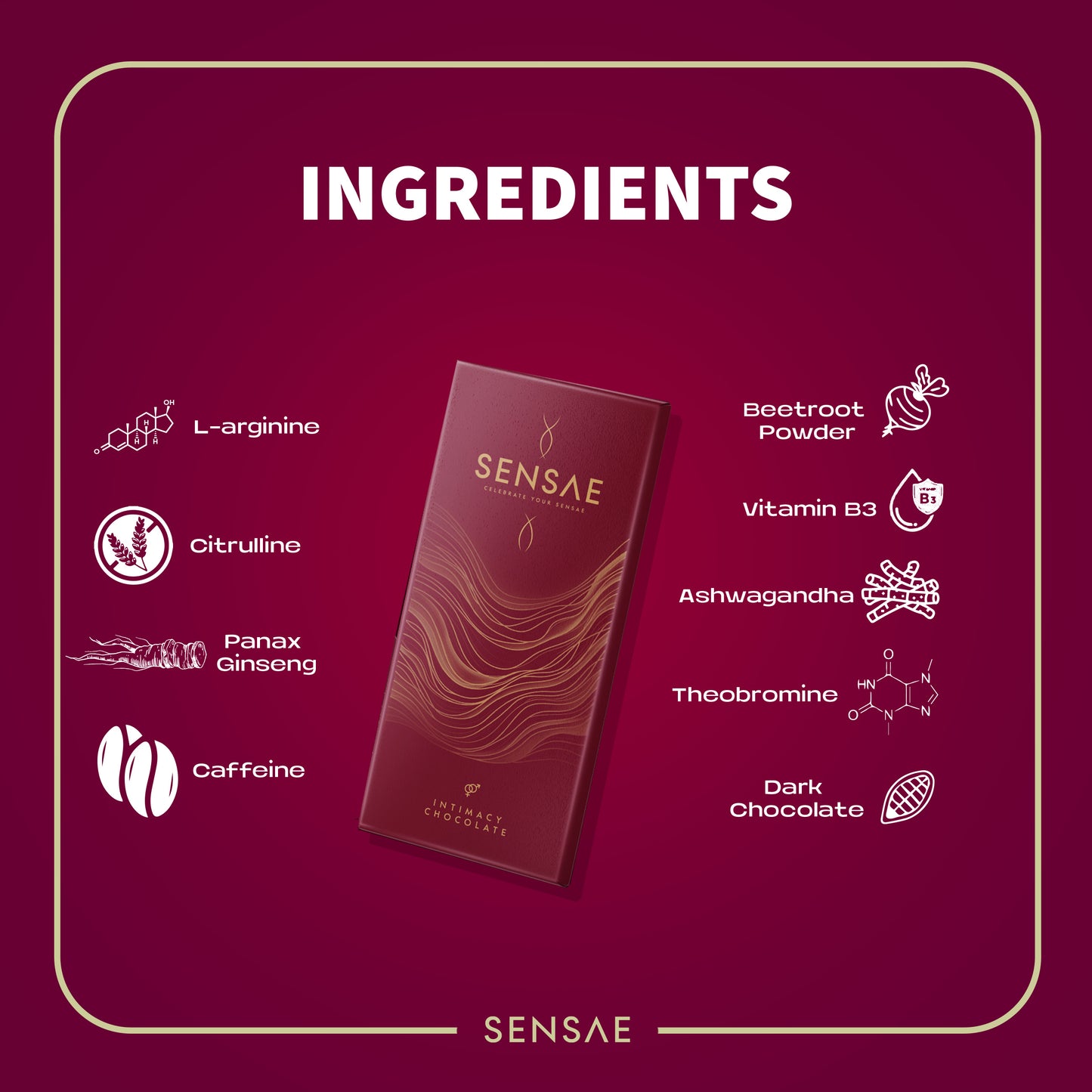 Aphrodisiac Mood Enhancing Couple Chocolate - Red Lust